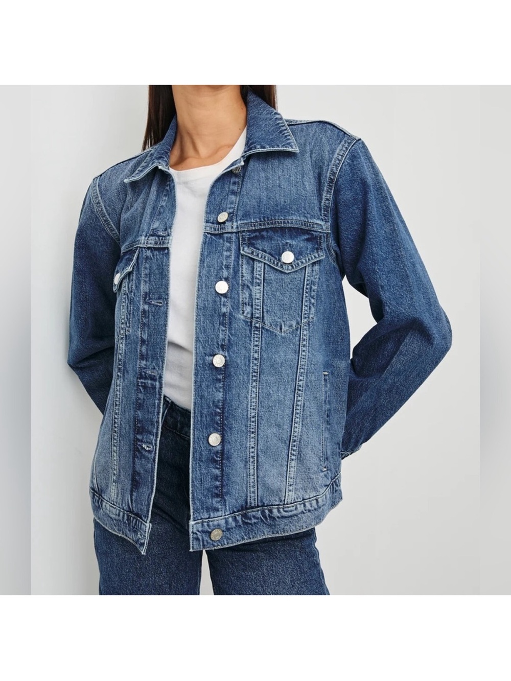 Rails Grove Boyfriend Tucker Jean Jacket, Size S NWOT